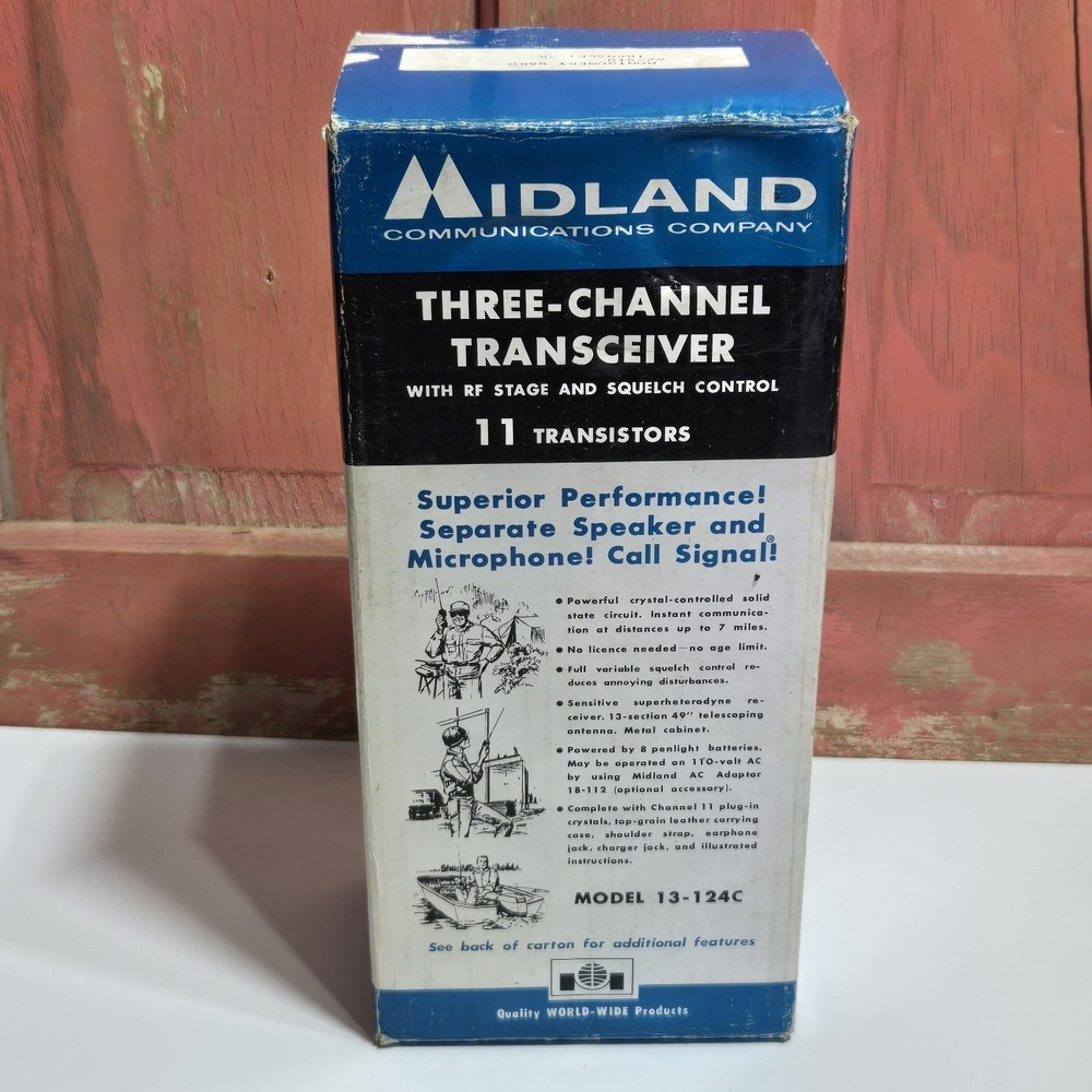 VTG NEW Midland Walkie Talkie 13-124C Speaker Microphone No Instructions